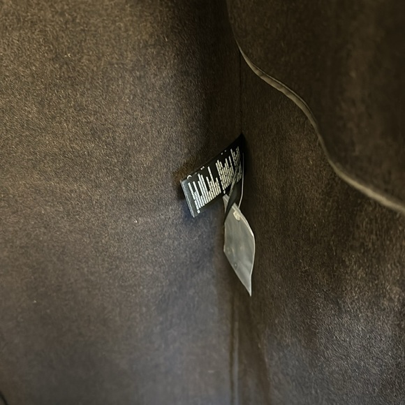 NWT Reiss Lara Wool Blend Herringbone Twill Coat in Chocolate Brown US 4 - Picture 11 of 15